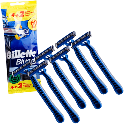 Aparat de ras, unica folosinta, Gillette Blue 3 Smooth, cu 3 lame, 6 buc